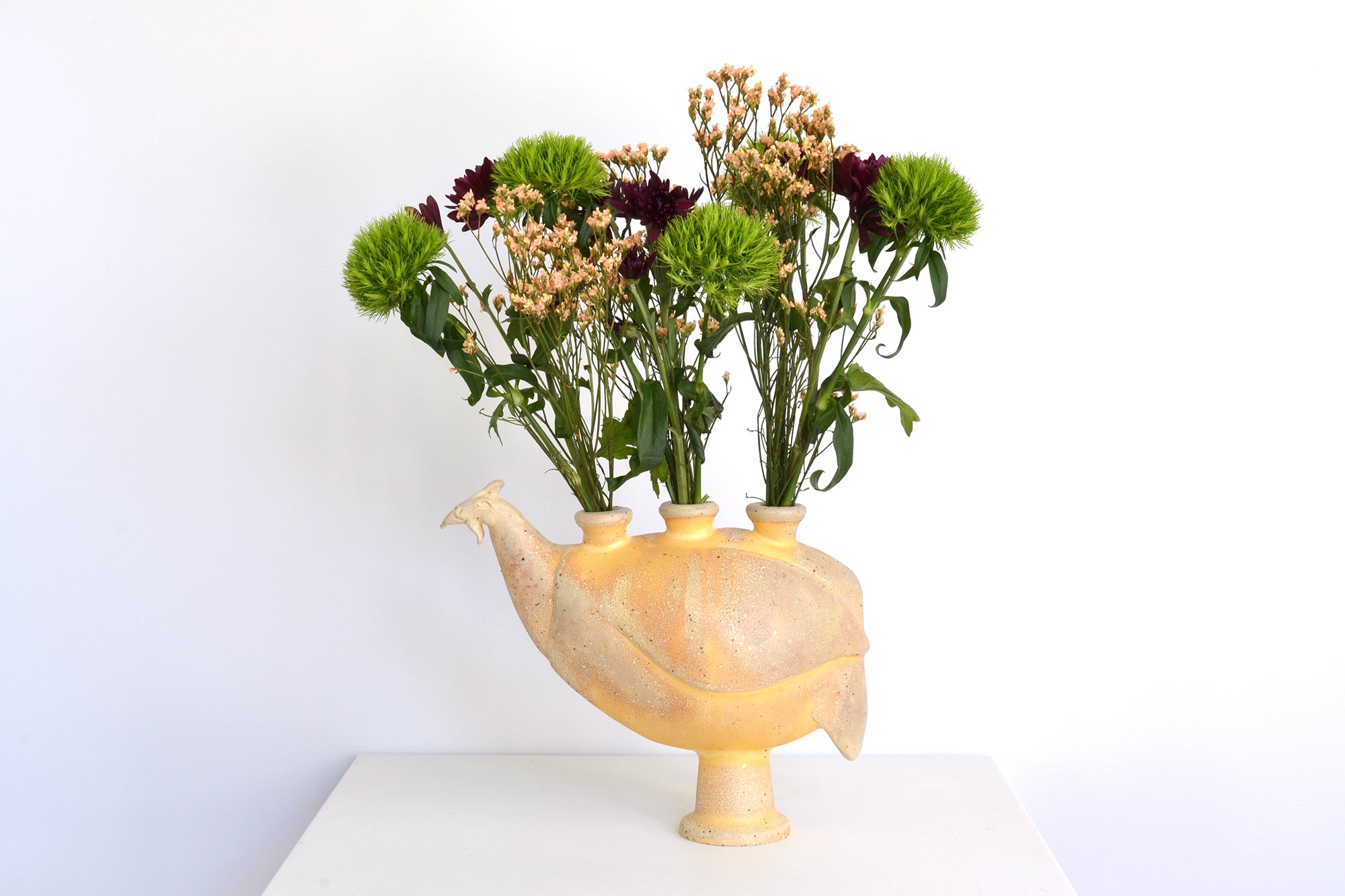 Guinea Hen Flower Vase 156