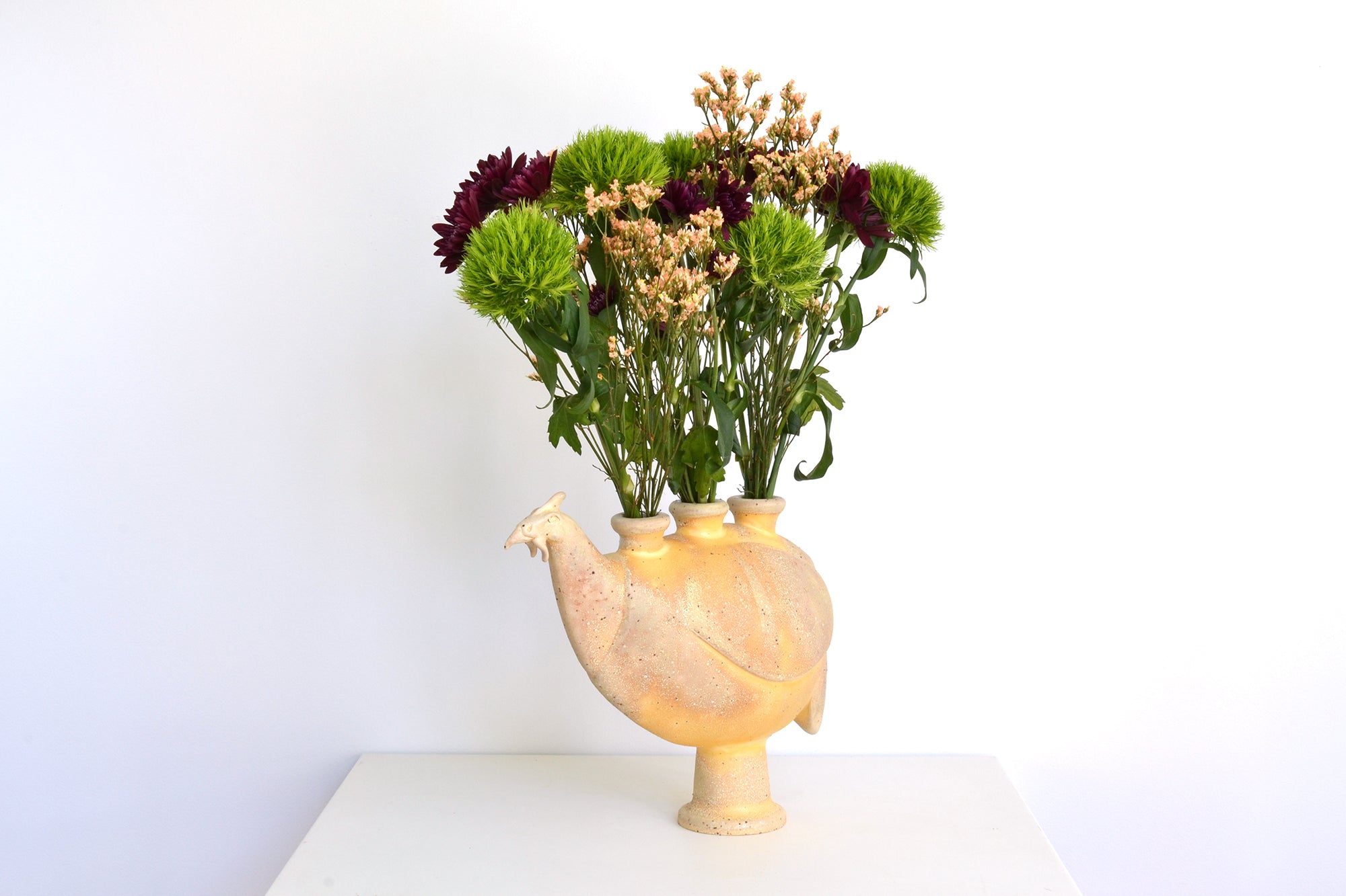 Guinea Hen Flower Vase 156