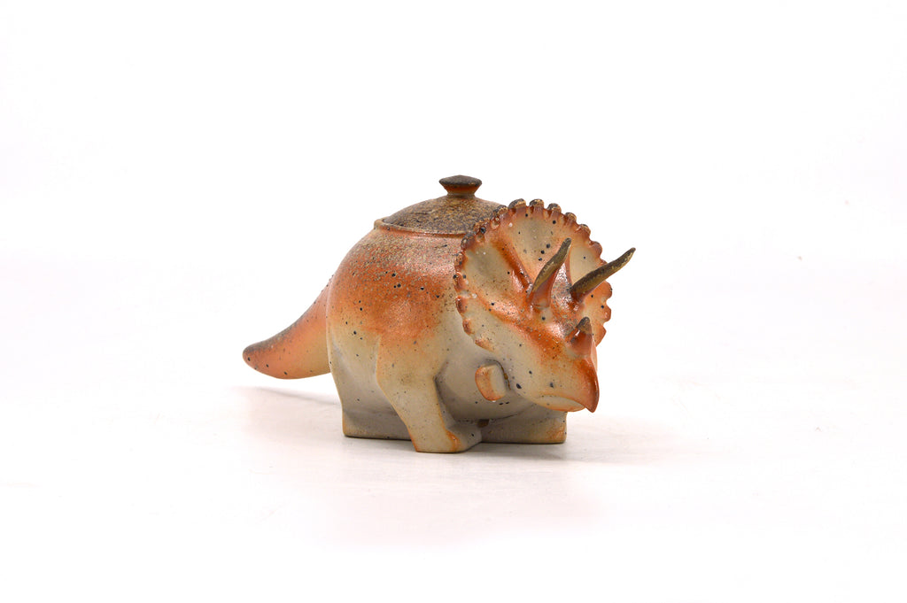 Triceratops spice jar 063